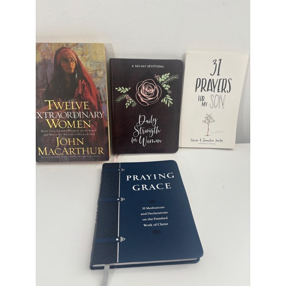 Bundle of 4 Christian Books Women and Devotionals Prayer Books Gospel